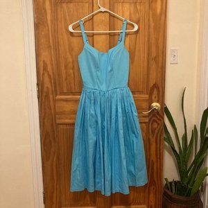 Pinup Girl Clothing (PUG) Jenny Dress, Sky Blue